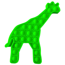 Pop It Антистресс Игрушка - (Поп Ит - Попит - Popit) - Флуоресцентный Зелёный Жираф