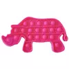 Pop It Антистресс Игрушка - (Поп Ит - Попит - Popit) - Розовый Носорог