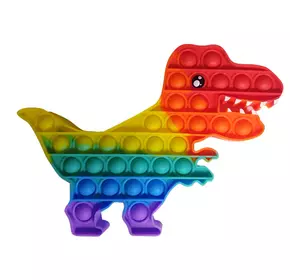 Pop It Антистресс Игрушка - (Поп Ит - Попит - Popit) - Радужный Динозавр тиранозавр