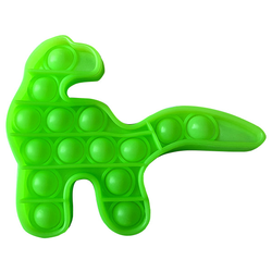 Pop It Антистресс Игрушка - (Поп Ит - Попит - Popit) - Люминесцентный Зелёный Динозавр Светится в темноте