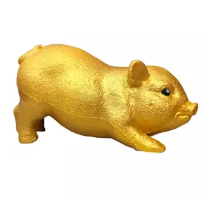 Мягкая игрушка антистресс Сквиши Squishy Свинка Золотая №56