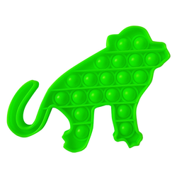 Pop It Антистресс Игрушка - (Поп Ит - Попит - Popit) - Флуоресцентный Зелёный Обезьянка