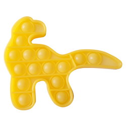 Pop It Антистресс Игрушка - (Поп Ит - Попит - Popit) - Люминесцентный Жёлтый Динозавр Светится в темноте