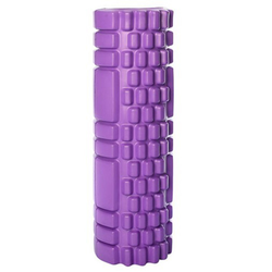 Массажный ролик Forever Roller 33 см роллер для спины валик для йоги пилатеса и массажа Фиолетовый