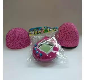Игрушка электронный питомец Тамагочи в Яйце Динозавра M+ Eggshell Game Розовый