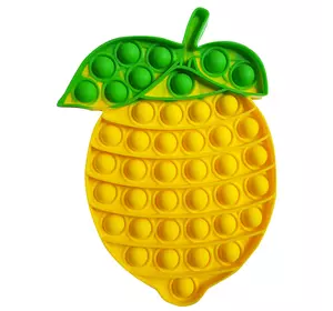 Pop It Антистресс Игрушка - (Поп Ит - Попит - Popit) - Лимон жёлтый