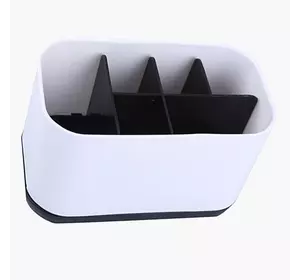 Подставка для электрических зубных щеток EasyStore Toothbrush Caddy XL-size (Белая с черным)