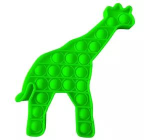 Pop It Антистресс Игрушка - (Поп Ит - Попит - Popit) - Флуоресцентный Зелёный Жираф