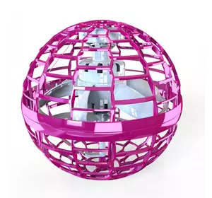Летающий шар спиннер светящийся FlyNova pro Flying spinner мяч бумеранг для детей Розовый