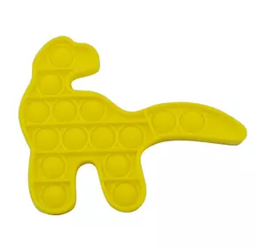 Pop It Антистресс Игрушка - (Поп Ит - Попит - Popit) - Жёлтый Динозавр