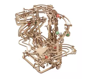 Механические 3D пазлы UGEARS - «Марбл-трасса Цепной подъемник»