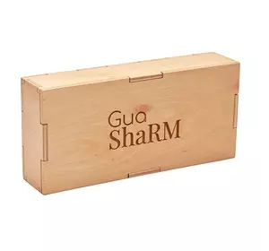 Роликовый Массажёр - Обсидиан  + Подарочная коробка из дерева - Лакированная