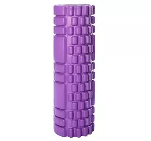 Массажный ролик Forever Roller 33 см роллер для спины валик для йоги пилатеса и массажа Фиолетовый