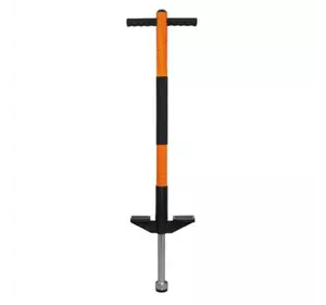 Джампер Пого Стик Pogo Stick (Кузнечик) детский Черно-Оранжевый, палка-прыгалка