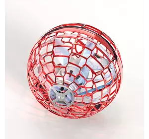 Летающий шар спиннер светящийся FlyNova pro Flying spinner мяч бумеранг для детей Красный